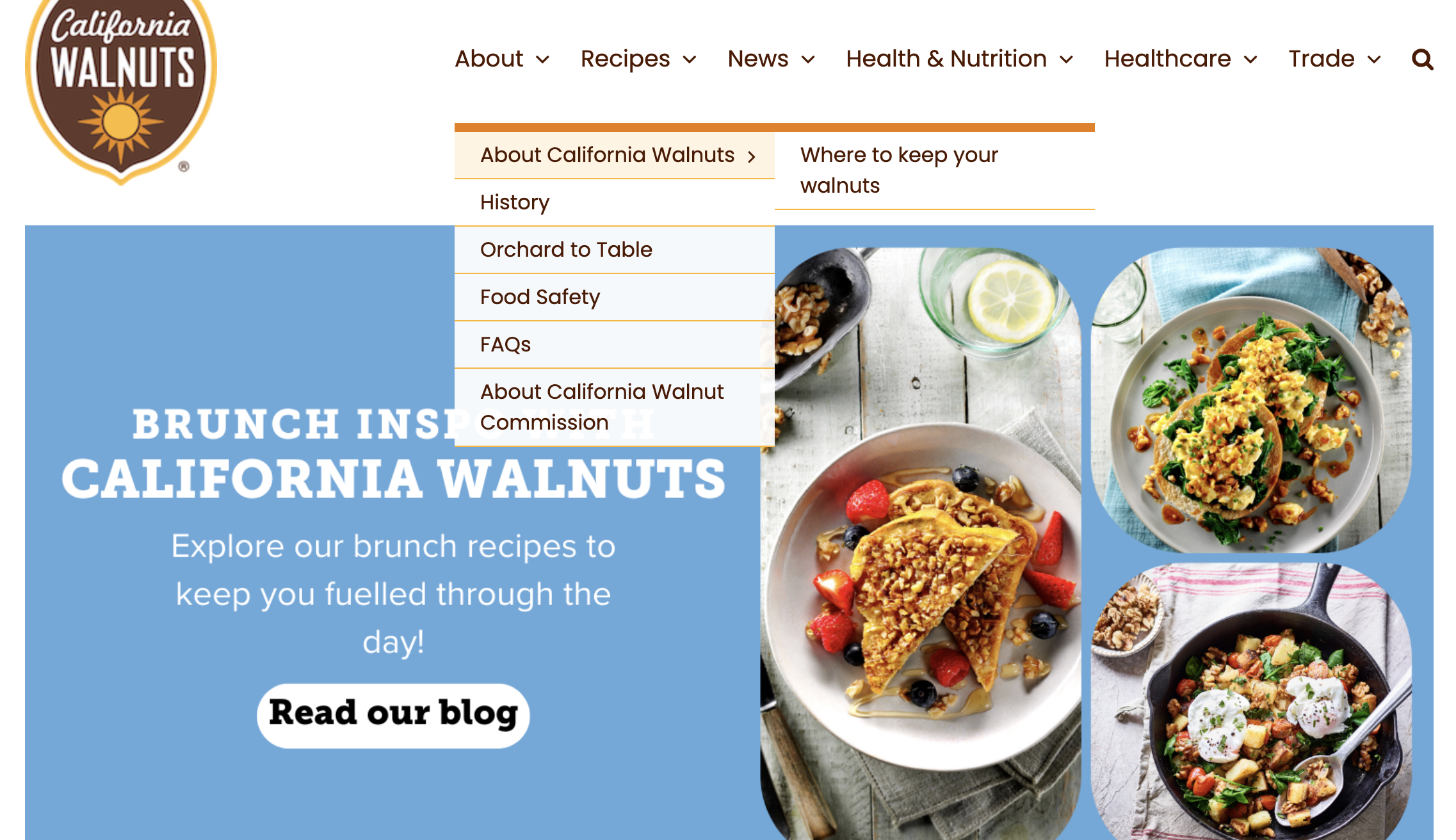 California Walnuts website