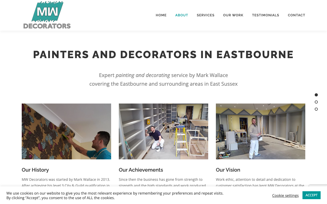 MW Decorators website